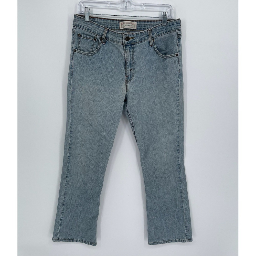 Levi's Women's Blue Light Wash Stretch Low Rise Bootcut Denim‎ Jeans 12 M